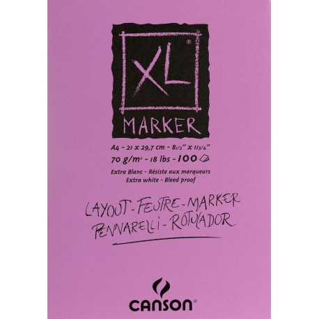 Альбом для маркеров Canson XL, А4, 70 г/м2, 100л.