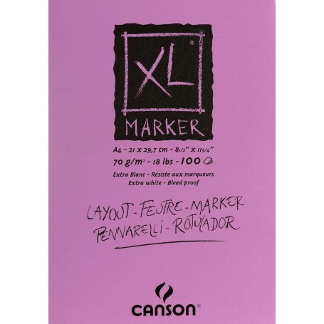 Альбом для маркеров Canson XL, А4, 70 г/м2, 100л.