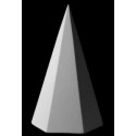 Гипсовая пирамида шестигранная