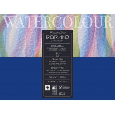 Блок для акварели Fabriano Watercolour Studio Фин 30x40 см., 20 л., 300 г/м2, склейка по 4 сторонам