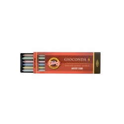 Набор стержней Koh-i-noor Gioconda, разноцветные металлик, 5.6 мм., 6 шт.