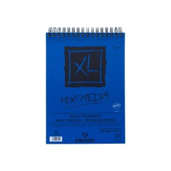 Альбом для смешанных техник Canson XL Mix Media, 21х29.7 см.,  30 л., 300 г/м2, среднее зерно, на спирали
