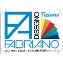 Блок для пастели Fabriano Tiziano 24х33 см., 12 л., 160 г/м2, яркие цвета
