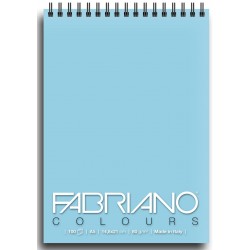 Блокнот для зарисовок Fabriano Colours 14,8x21 см., 100 л., 80 г/м2., Селеста 