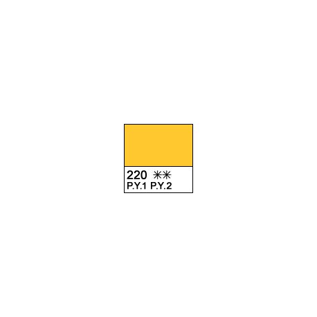 Масляная краска желтая средняя Сонет, 46 мл.