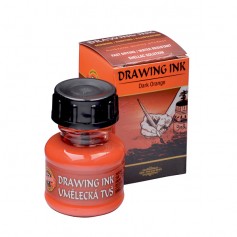 Художественная тушь Koh-i-noor Drawing Ink, оранжевая темная, 20 мл.