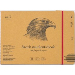 Альбом SM-LT Authentic Kraft  24.5x17.8 см., 24 л., 90 г/м2.