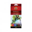 Акварельные цветные карандаши Mondeluz, 24 цвета, картон