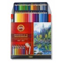 Набор акварельных карандашей Koh-i-noor Mondeluz, 48 цветов (в комплекте 2 кисти и точилка), картонная упаковка