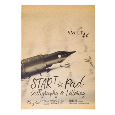 Альбом для каллиграфии и леттеринга SM-LT Calligraphy & Lettering Start Pad, А4, 30 л., 90 г/м2., склейка