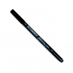 Черная двухсторонняя ручка Sketchmarker Lettering Pen (перо 0.7мм + кисть)