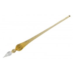 Стеклянная ручка-перо для каллиграфии Herbin, 18 см., песочного цвета